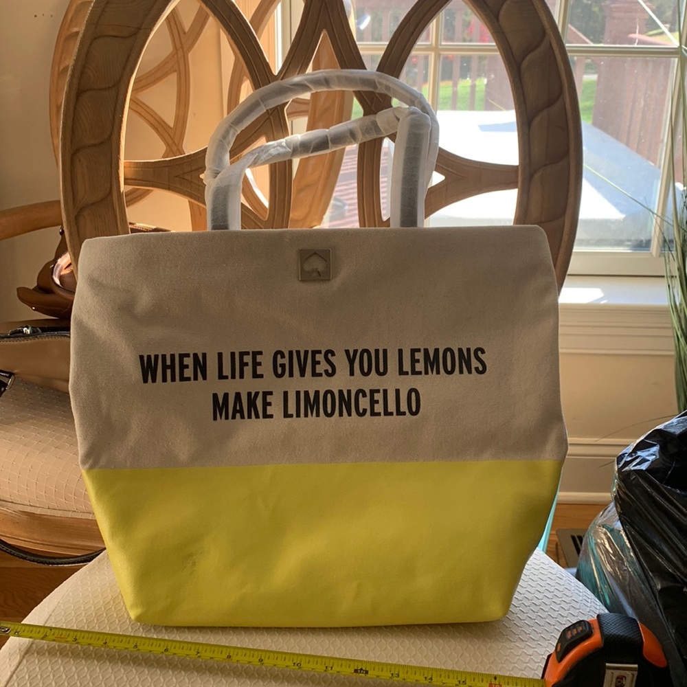 Kate Spade Call to Action limoncello tote bag
